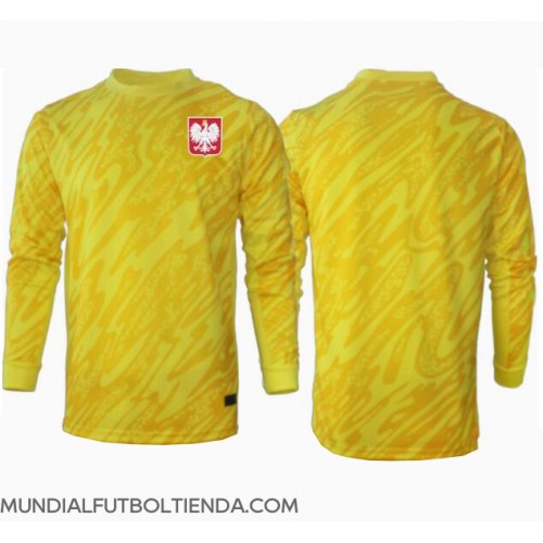 Camiseta Polonia Portero Primera Equipación Replica Eurocopa 2024 mangas largas